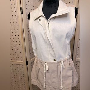 Linen utility vest